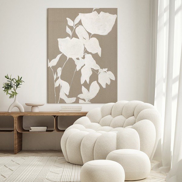 Käsitsi maalitud pilt 90x120 cm Fortuna White - Malerifabrikken-image-1