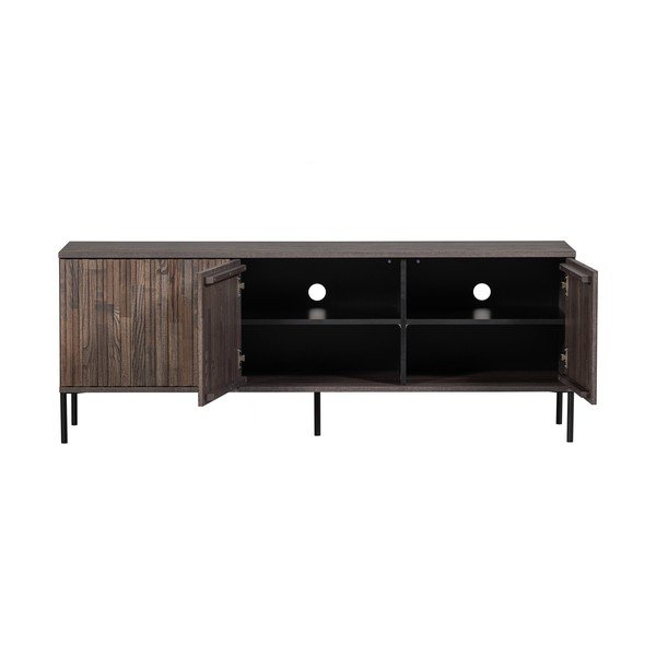 Pruun TV-alus 150x56 cm Gravure - WOOOD-image-3
