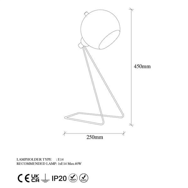 Vasevärvi metallist varjuga lauavalgusti (kõrgus 45 cm) Mixed - Opviq lights-image-4
