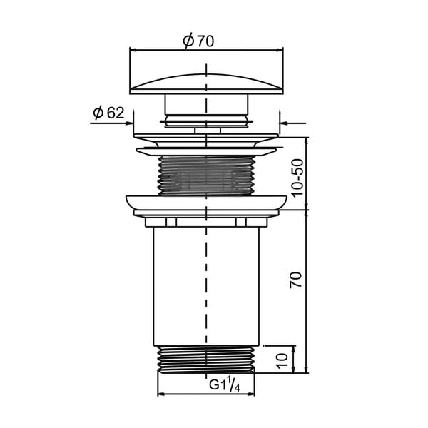 Valamu äravoolukork - Sapho-image-2