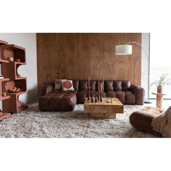 Pruun nahkdiivan 264 cm Hackman - Dutchbone-image-4