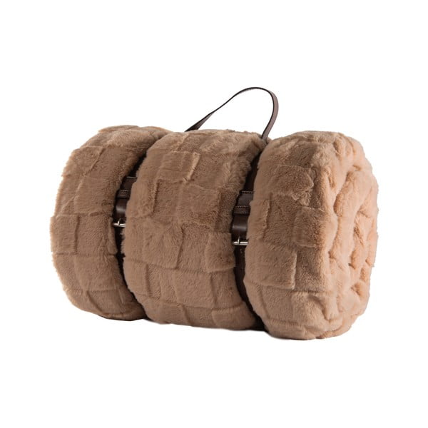 Pruun mikrofliisist tekk 150x200 cm Rava - Tiseco Home Studio-image-4