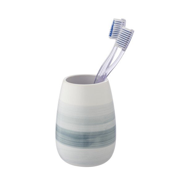 Valge keraamiline tass hambaharjade jaoks Burgio - Wenko-image-2