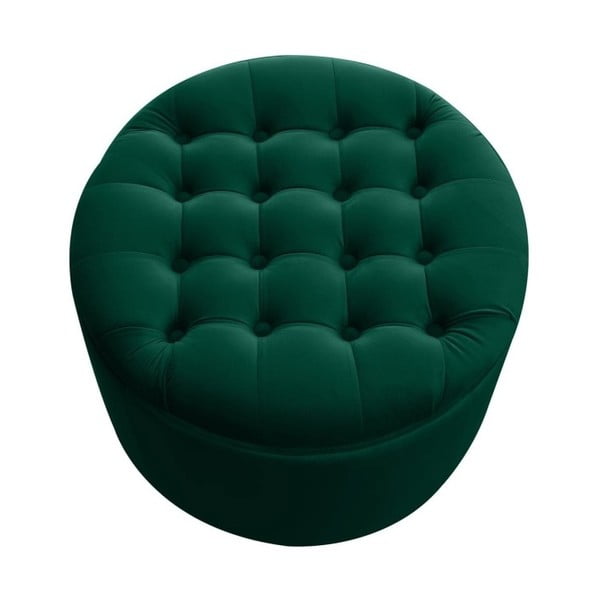 Tmavě zelený puf s úložným prostorem JohnsonStyle Estrid French Velvet, ⌀ 52 cm-image-3