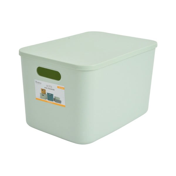 Heleroheline plastikust hoiukast kaanega 35,5x25,5x23 cm - Homéa-image-4