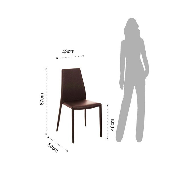 Pruunid söögitoolid 2tk komplektis Lion - Tomasucci-image-2