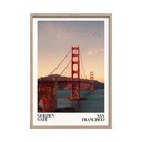 Trükitud pilt raamiga 50x70 cm Golden Gate - Styler