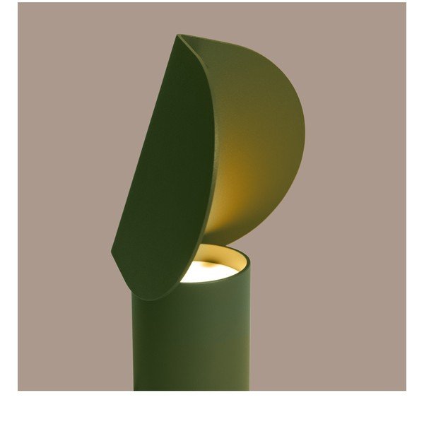 Khaki värvi alumiiniumist LED-laualamp (kõrgus 15 cm) BISCUIT - Thoro-image-2