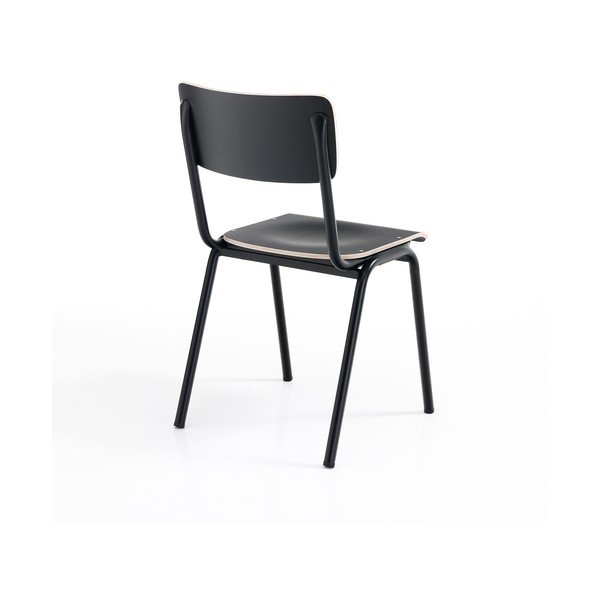 Mustad söögitoolid 2-st komplektis Old School - Tomasucci-image-3