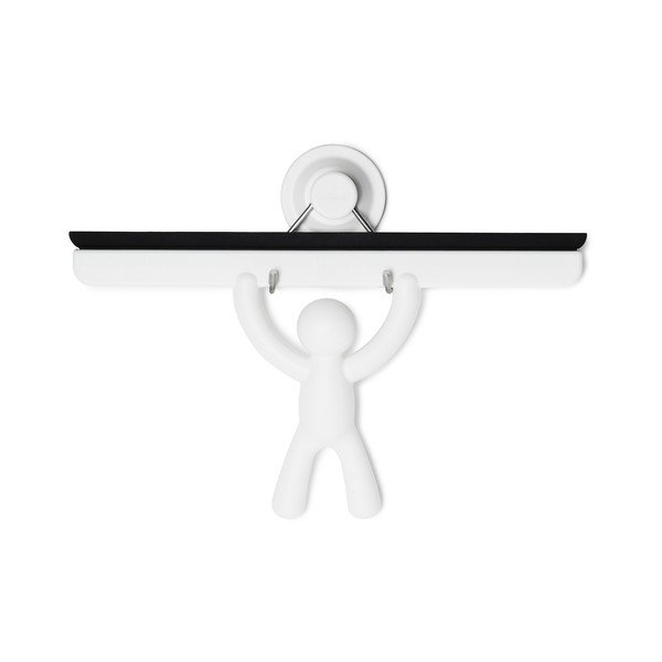 Valge klaasikuivataja nagiga 26 cm Buddy – Umbra