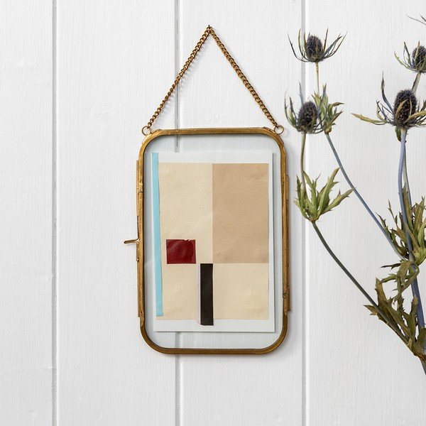 Kuldne metallist seinaraam 14x20 cm - Rex London-image-1