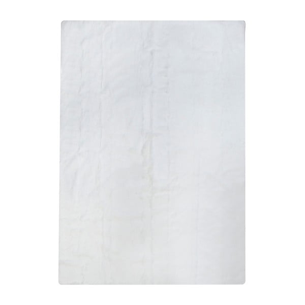 Bílý koberec z králičí kůže Pipsa Blanket, 180 x 120 cm