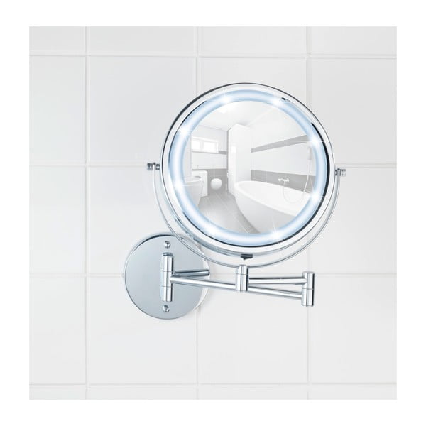 Kosmeetikapeegel valgusega/suurendav ø 17,5 cm – Wenko-image-4