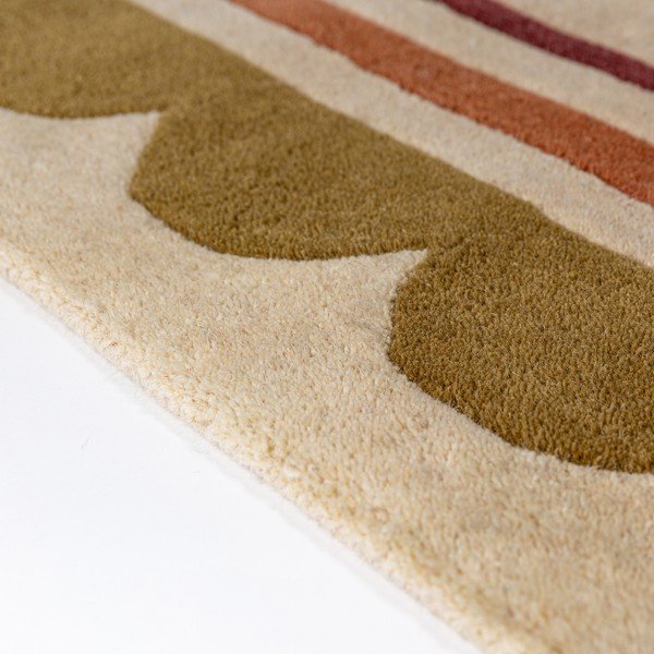 Käsitsi kootud villane jooksja naturaalses värvitoonis 80x230 cm Lois - Flair Rugs-image-3