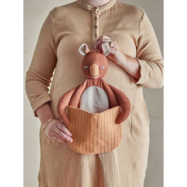 Pruunist kangast laste mänguasjakorv 46x7,5x33 cm Toto - Bloomingville Mini-image-3