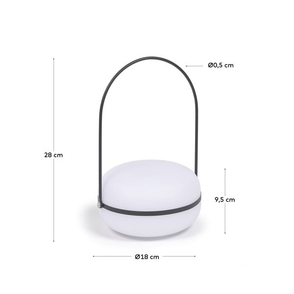 Välisvalgusti musta hoidjaga Tea - Kave Home-image-3
