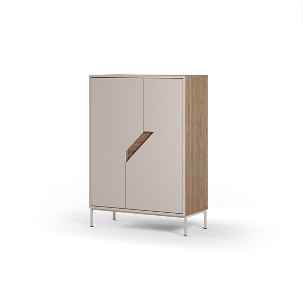 Kreem tammespoonist kummut 85x120x40 cm Lilou - Marckeric-image-4