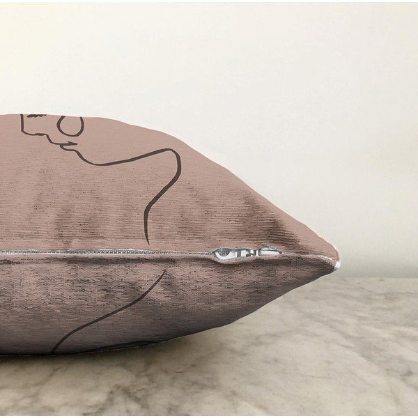 Beež padjaümbris puuvillase seguga Portree, 55 x 55 cm - Minimalist Cushion Covers-image-1