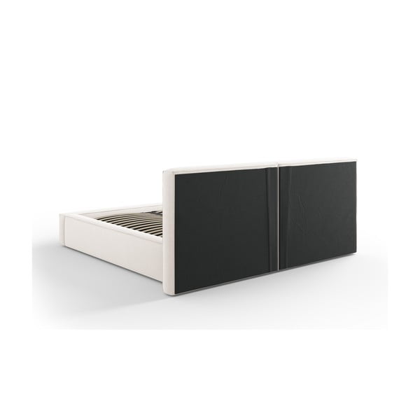 Beež polsterdatud kaheinimesevoodi koos panipaiga ja voodipõhjaga 200x200 cm Arendal - Cosmopolitan Design-image-4