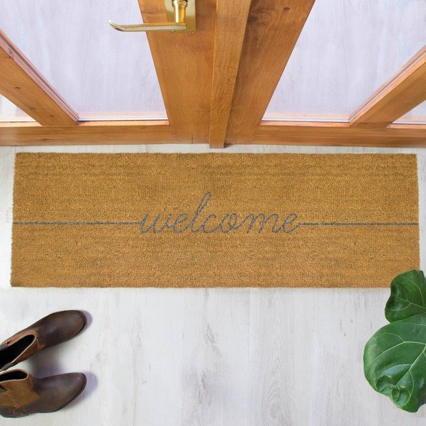 Hall pikk looduslik kookosmatt , 120 x 40 cm Welcome - Artsy Doormats-image-1