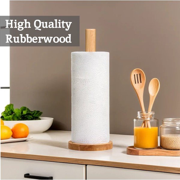 Puidust paberrätikualus naturaalses värvitoonis ø 12 cm Soka - Premier Housewares-image-4