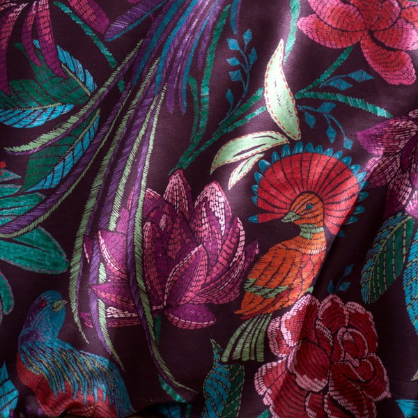 Lilla sametist voodipesu üheinimesevoodile 135x200 cm Bridgerton Kate Floral - Catherine Lansfield-image-4