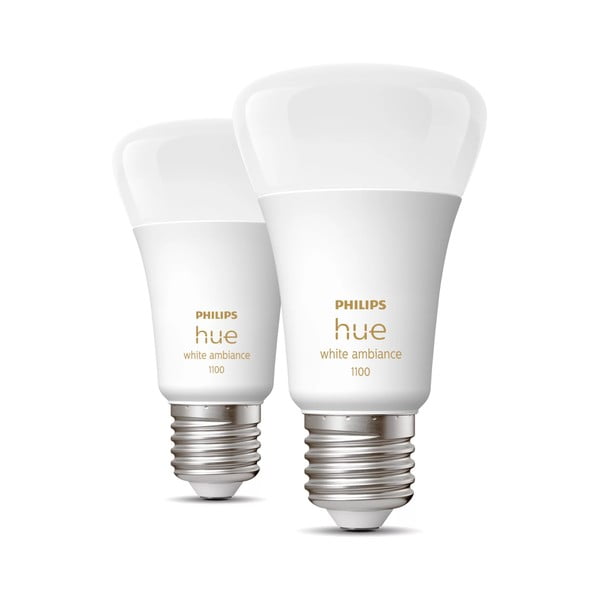 LED nutipirnid 2tk komplektis, E27, 11W White ambiance - Philips Hue