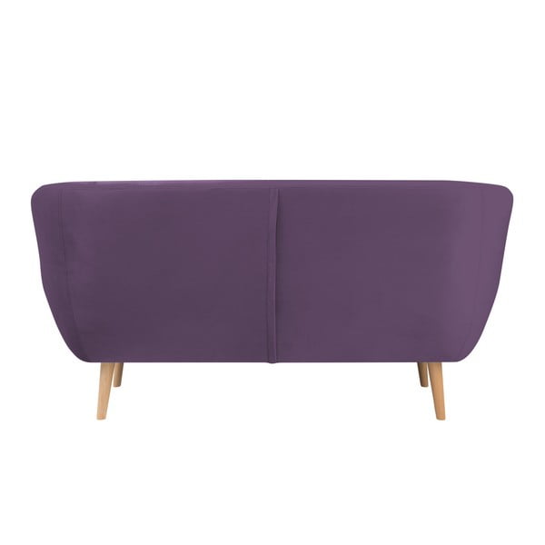 Fialová dvoumístná pohovka Mazzini Sofas Amelie-image-3