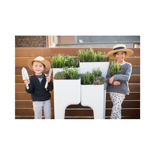 Designový květináč KIGA Medium 88x68 cm, bílý-image-2