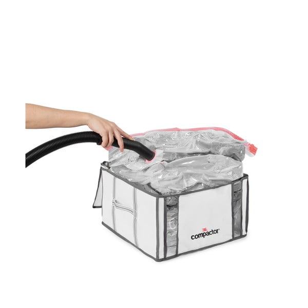 Vaakumtugevdatud kangast hoiukastid riietele 2tk komplektis 42x25x25 cm Life – Compactor-image-3