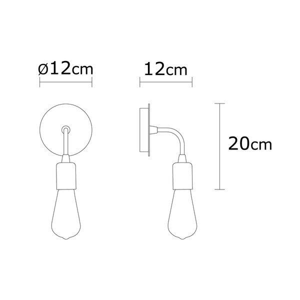 Must seinavalgusti Harput - Opviq lights-image-3