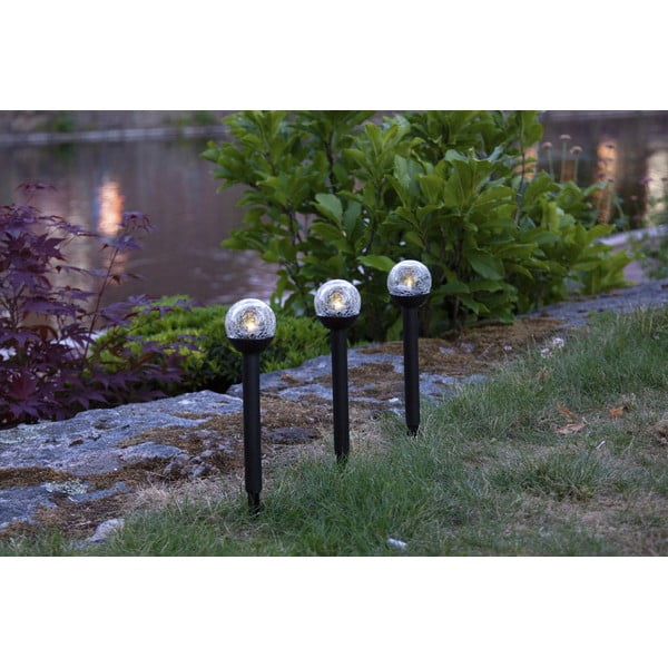 3 päikesepaneeli LED-tulede komplekt, kõrgus 23 cm Roma - Star Trading-image-2