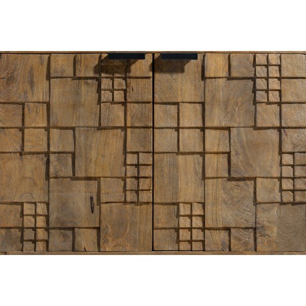 Mangopuidust kummut naturaalses värvitoonis 175x78x40 cm Priya - MOME-image-4