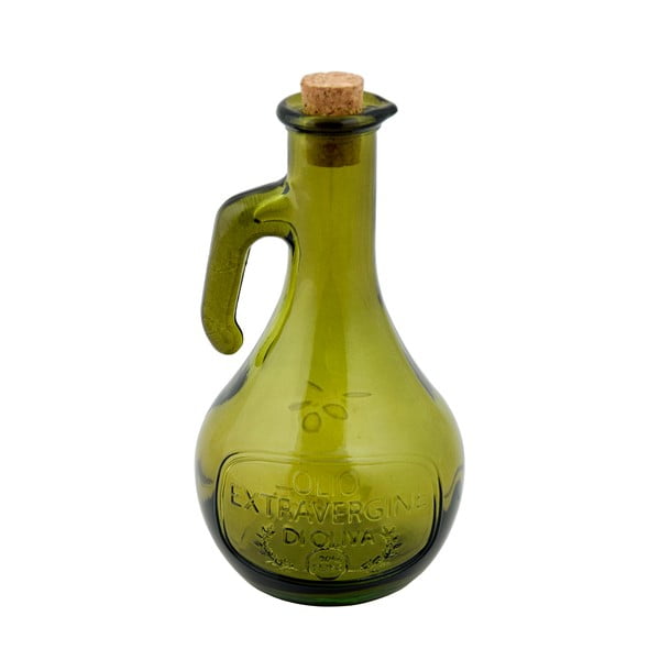 Roheline ümbertöödeldud klaasist õlipudel, 500 ml Olive - Ego Dekor