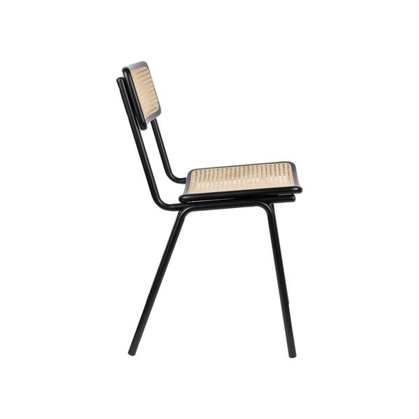 Mustad rotangist söögitoolid 2-st komplektis Jort - Zuiver-image-4