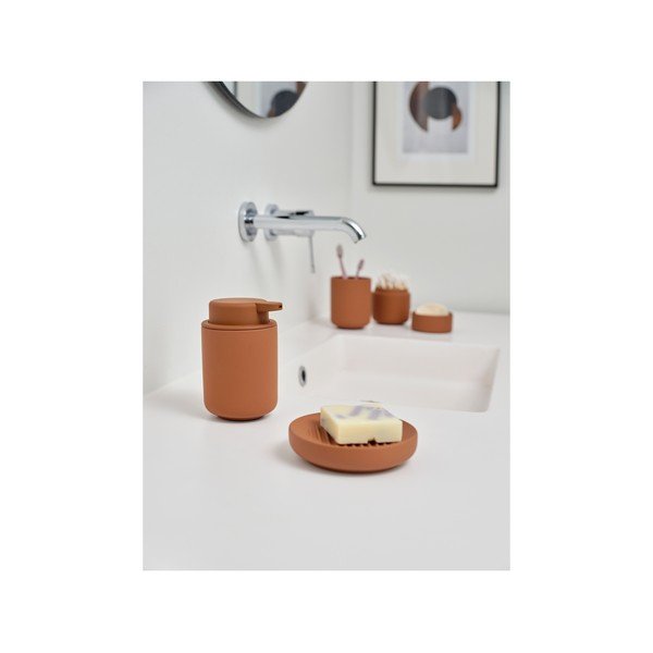 Oranž kivikeraamikast vannitoa organisaator vatitupsudele Ume - Zone-image-3