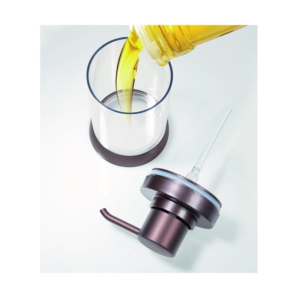 Musta värvi tumepruunist seebidosaator koos pumbaga Haley - iDesign-image-2