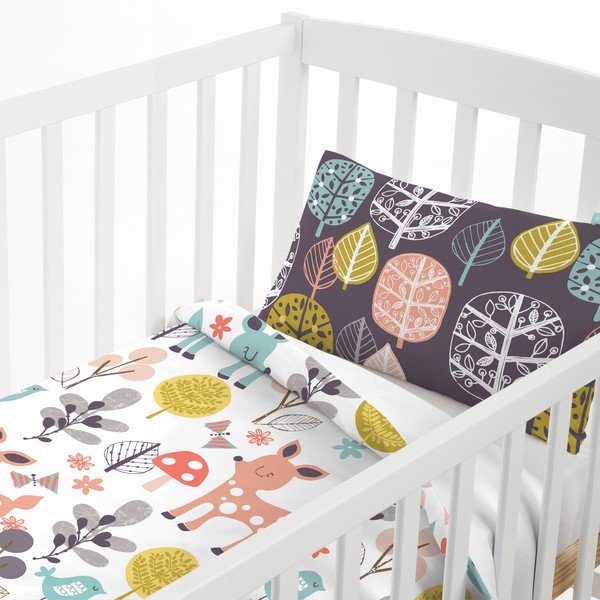 Laste puuvillane voodipesu , 115 x 145 cm Woodland - Moshi Moshi-image-1