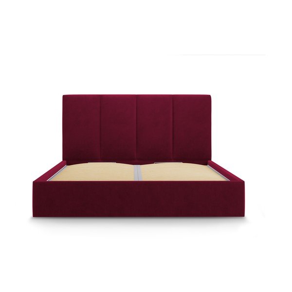 Veinipunane sametist kaheinimese voodi, 180 x 200 cm Juniper - Mazzini Beds-image-2