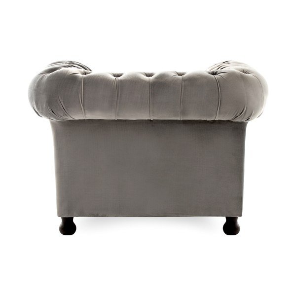 Šedé křeslo Vivonita Chesterfield -image-4