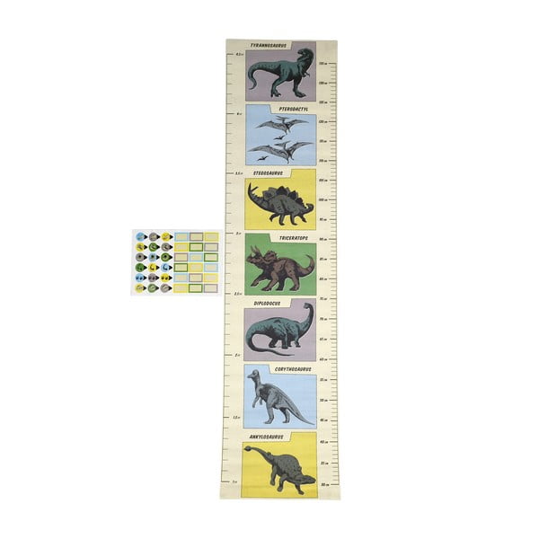 Laste kleebis - mõõdupuu uksele või seinale 28x115 cm Prehistoric Land – Rex London-image-2