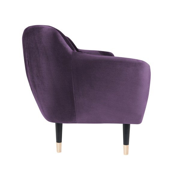 Fialová pohovka s černými nohami Mazzini Sofas Benito, 158 cm-image-3