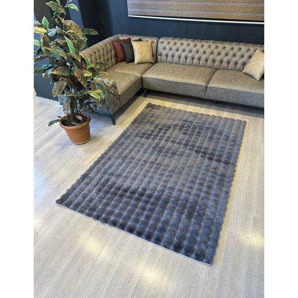Must pestav vaip 160x230 cm Bubble Anthracite - Mila Home-image-2
