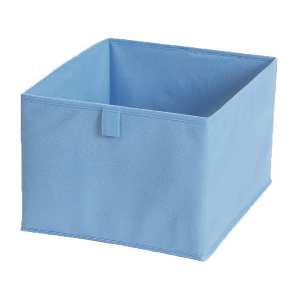 Modrý textilní úložný box Jocca, 30 x 30 cm