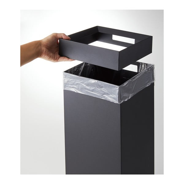 Must metallist prügikast 27 L Tall - YAMAZAKI-image-3