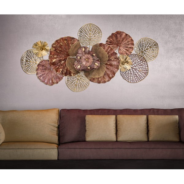Metallist rippdekoratsioon , 118 x 58 cm Flowery - Mauro Ferretti-image-2