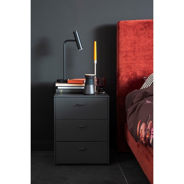 Must dimmerdatav LED lauavalgusti (kõrgus 48 cm) Stina - Fischer & Honsel-image-2