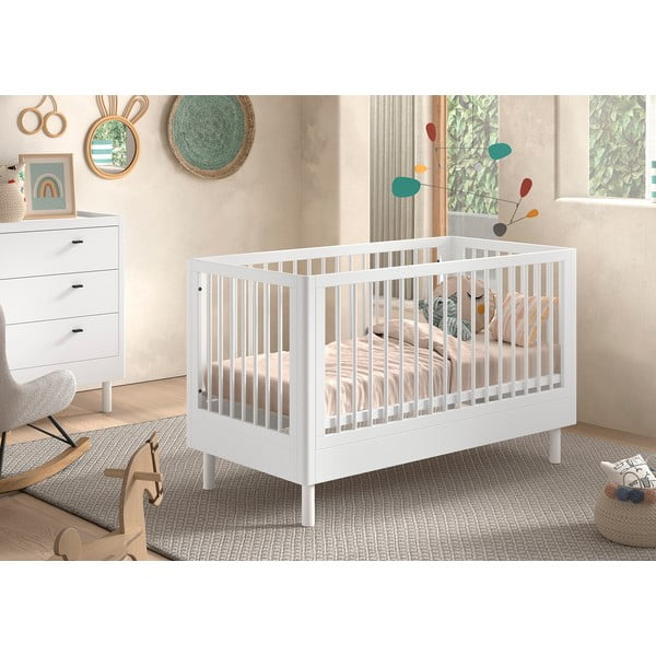 Valge pöögi täispuit narivoodi 70x140 cm Forrest – Vipack-image-1