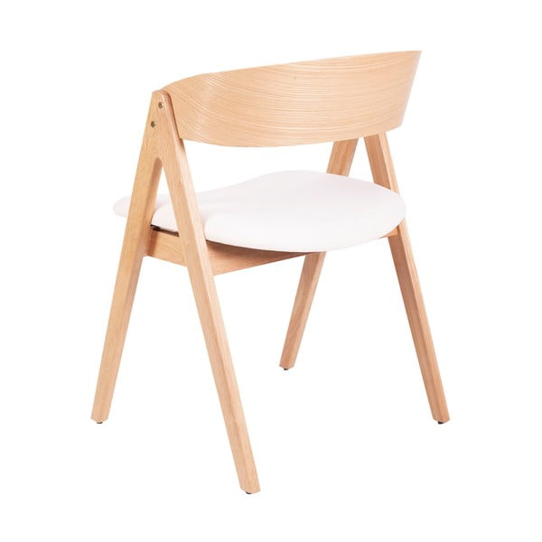 2 kummist söögitooli komplekt valge istmega Rina - sømcasa-image-1