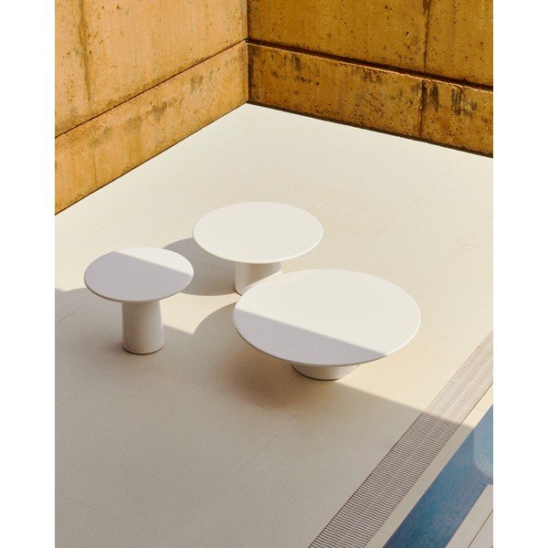 Betoonist ümmargune aia diivanilaud ø 65 cm Albanella - Kave Home-image-3